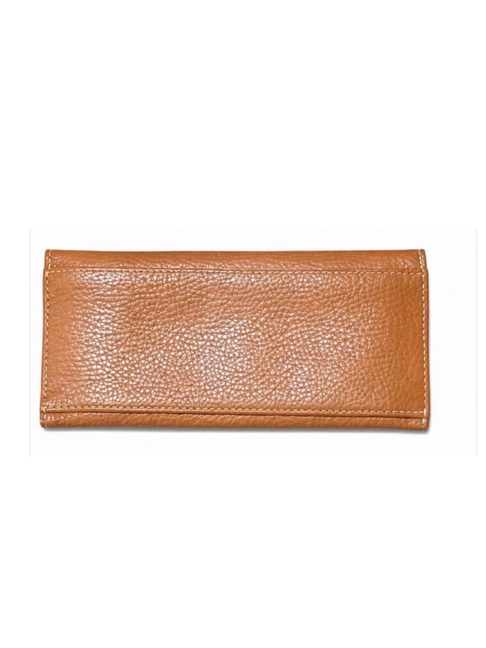 Dooney & Bourke Vintage Pebble Grain Leather Wallet Natural Tan Red Lining - Picture 4 of 5